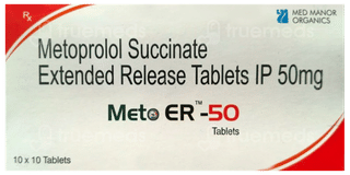 Meto Er 50 Mg Tablet 10