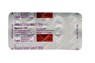 Metolar 100 MG Tablet 10