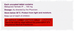Metolar 100 Tablet 10