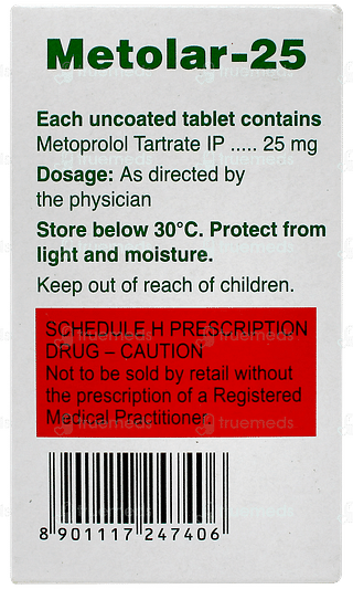 Metolar 25 Tablet 15