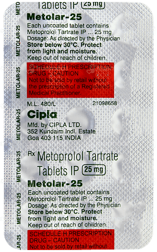 Metolar 25 Tablet 15