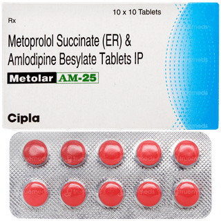 Metolar Am 25 Tablet 10