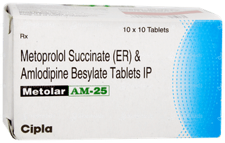 Metolar Am 25 Tablet 10
