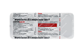 Metolar Am 50/5 MG Tablet Er 10