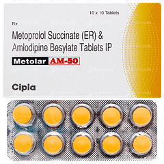 Metolar Am 50 Tablet 10