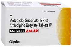 Metolar Am 50 Tablet 10