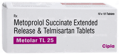Metolar Tl 25 Tablet 10 Metolar Tl 25 Tablet 10