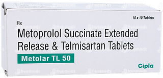 Metolar Tl 50 Tablet 10