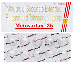 Metosartan 25 Tablet 10