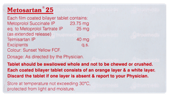 Metosartan 25 Tablet 10 Metosartan 25 Tablet 10