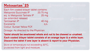 Metosartan 25 Tablet 10