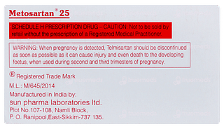 Metosartan 25 Tablet 10