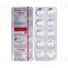 Metosis Am 50/5 MG Tablet 10