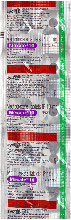 Mexate 10 Tablet 10 Mexate 10 Tablet 10
