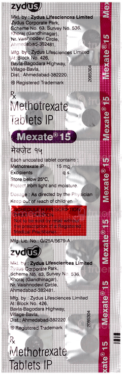 Mexate 15 Tablet 10 Mexate 15 Tablet 10