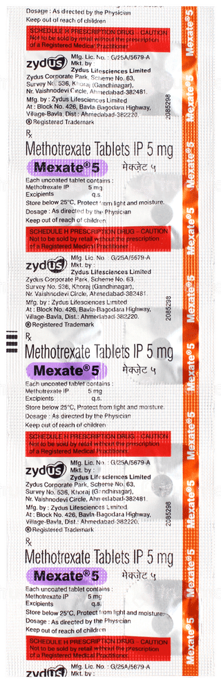 Mexate 5 Tablet 10