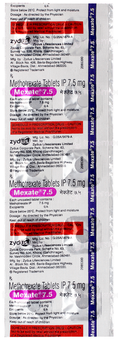 Mexate 7.5 Tablet 10 Mexate 7.5 Tablet 10