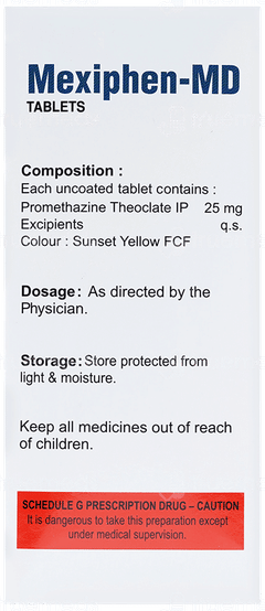 Mexiphen Md 25 Mg Tablet 10