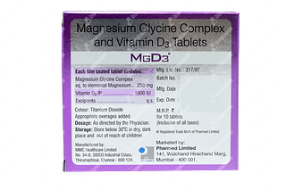 Mgd3 1000 Iu/250mg Tablet 10