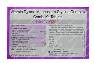 Mgd3 60000 Iu/250mg Combi Kit Tablets 15