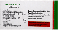 Mibeta Plus 10 Tablet 10 Mibeta Plus 10 Tablet 10
