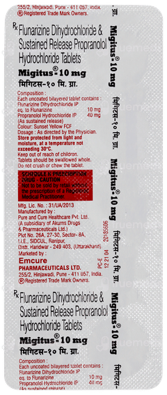 Migitus 10mg Tablet 10