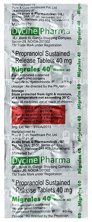 Migrales 40 Tablet 10