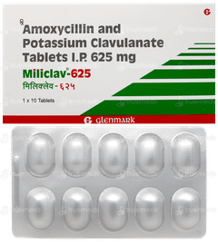 Miliclav 625 Tablet 10 Miliclav 625 Tablet 10