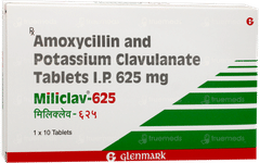 Miliclav 625 Tablet 10 Miliclav 625 Tablet 10