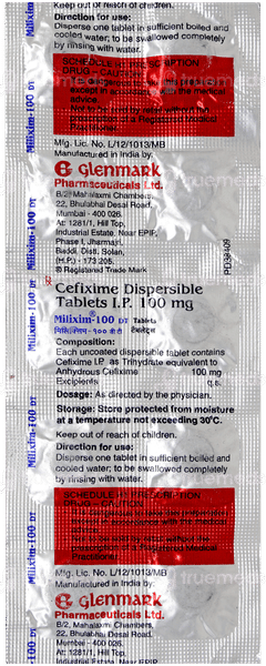 Milixim 100 Dt Tablet 10