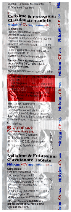 Milixim Cv 200 Tablet 10