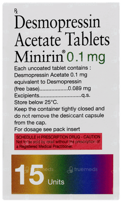 Minirin 0.1mg Tablet 15 Minirin 0.1mg Tablet 15