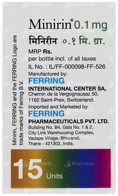 Minirin 0.1mg Tablet 15 Minirin 0.1mg Tablet 15