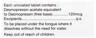 Minirin Melt 120Mcg Tablet 10
