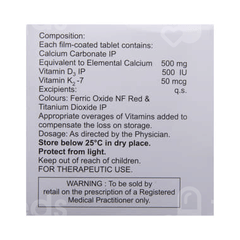 Minosta D3 500 Mg/500iu/50mcg Tablet 10
