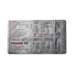 Minosta D3 500 Mg/500iu/50mcg Tablet 10