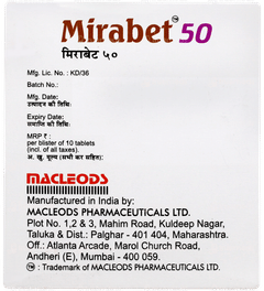 Mirabet 50 Tablet 10 Mirabet 50 Tablet 10
