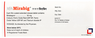 Mirabig 50 Tablet 10