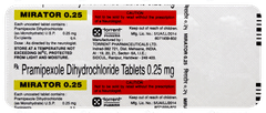 Mirator 0.25 Tablet 10 Mirator 0.25 Tablet 10