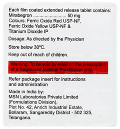Mirbeg 50 Tablet 10 Mirbeg 50 Tablet 10