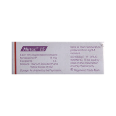 Mirtaz 15 Tablet 10 Mirtaz 15 Tablet 10