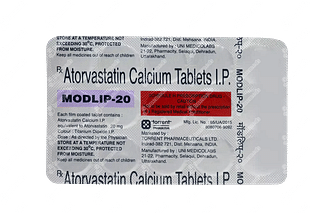 Modlip 20 MG Tablet 15