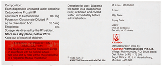Monocef O Cv Dt Tablet 10