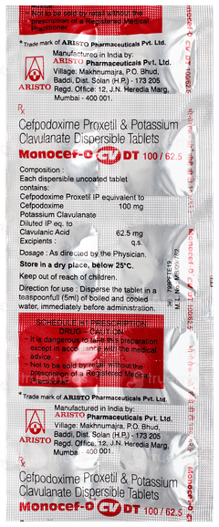 Monocef O Cv Dt Tablet 10