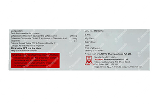 Monocef O Cv 200/125 MG Tablet 10