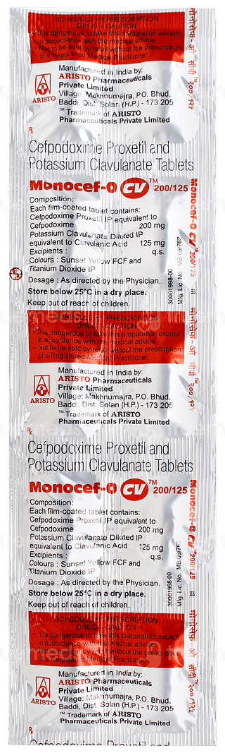 Monocef O Cv Tablet 10