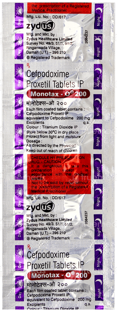 Monotax O 200 Tablet 10