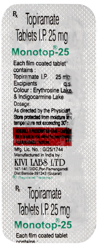 Monotop 25mg Tablet 10