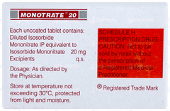 Monotrate 20 Tablet 10