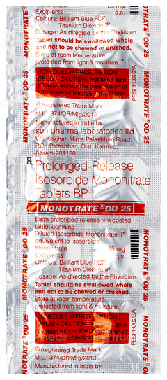Monotrate Od 25 Tablet 10 Monotrate Od 25 Tablet 10